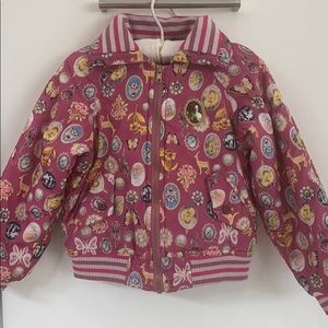 OILILY pink/purple fleece-lined jacked 5-6yrs